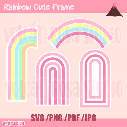Rainbow Cute Frame